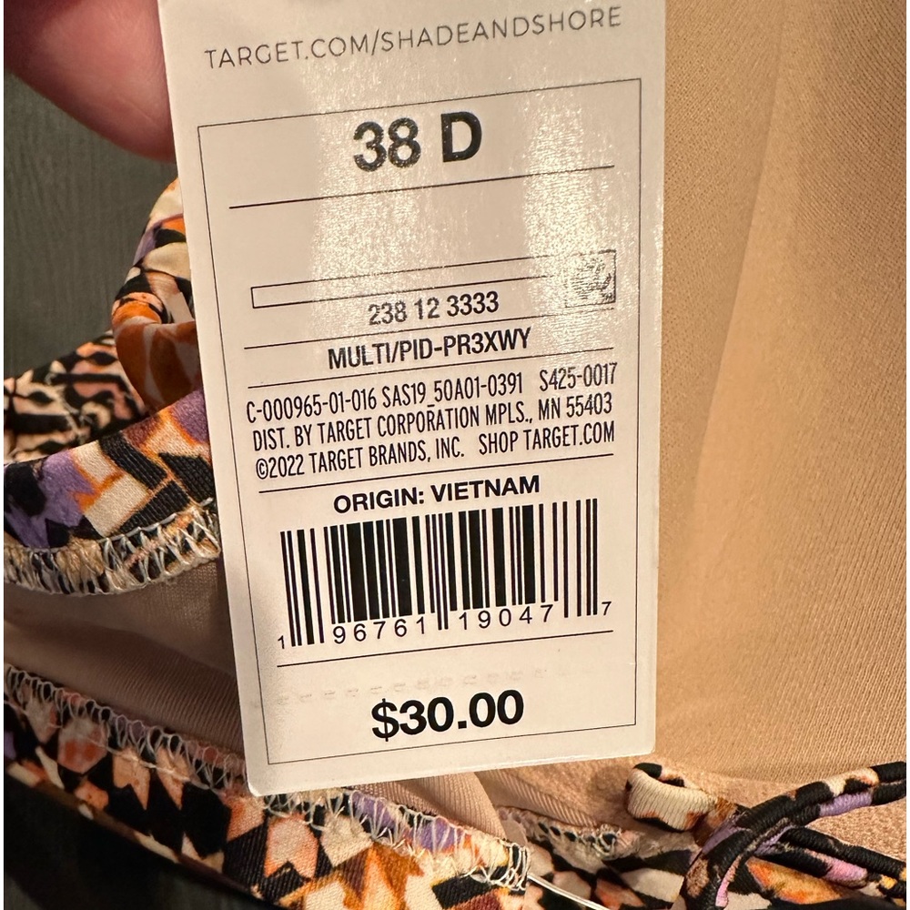 5/$15 Shade & Shore Multi-Colored Bikini Top - Picture 13 of 14